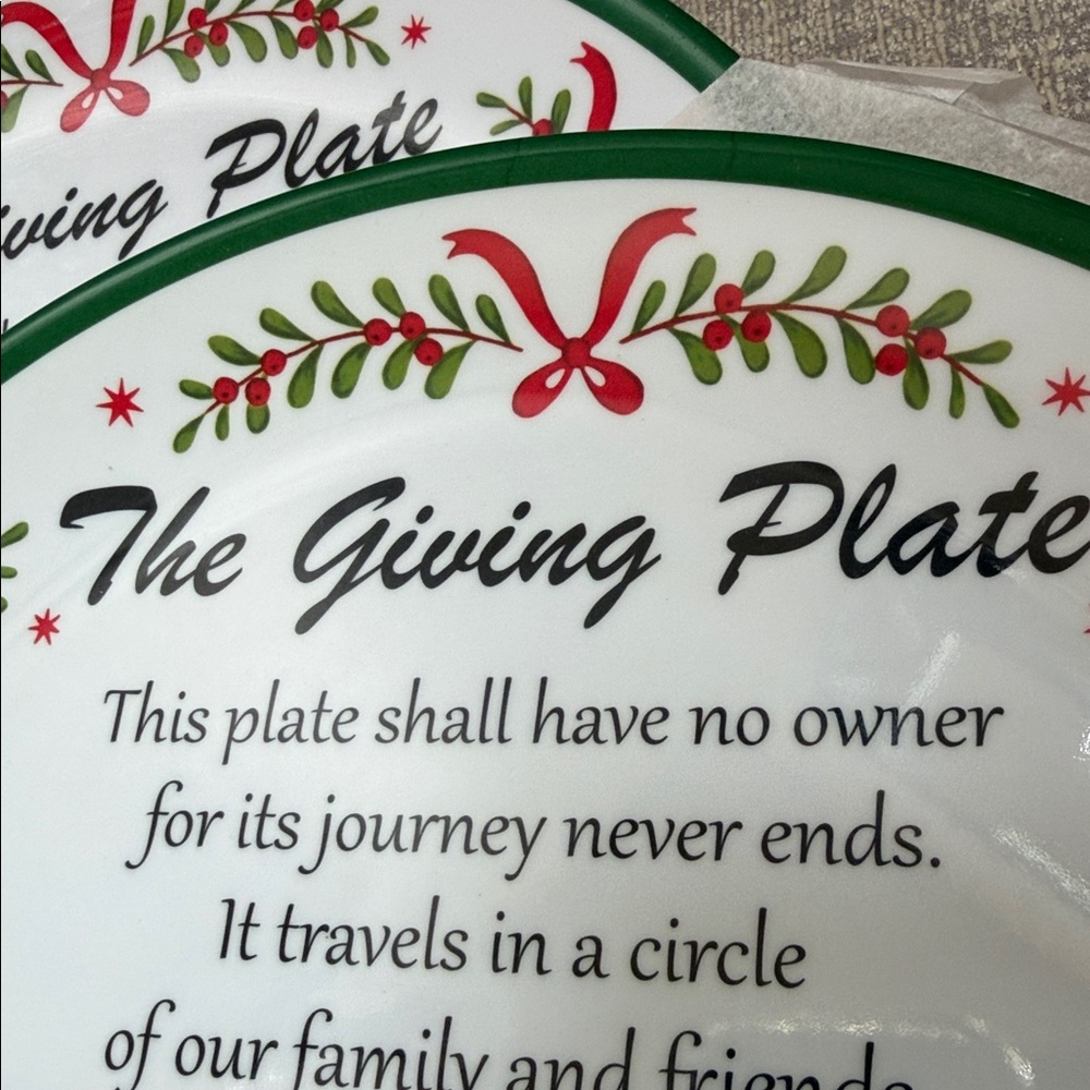 NEW…Set of (3) THE GIVING PLATE, CIRCLE OF GIVING … - Picture 2 of 5